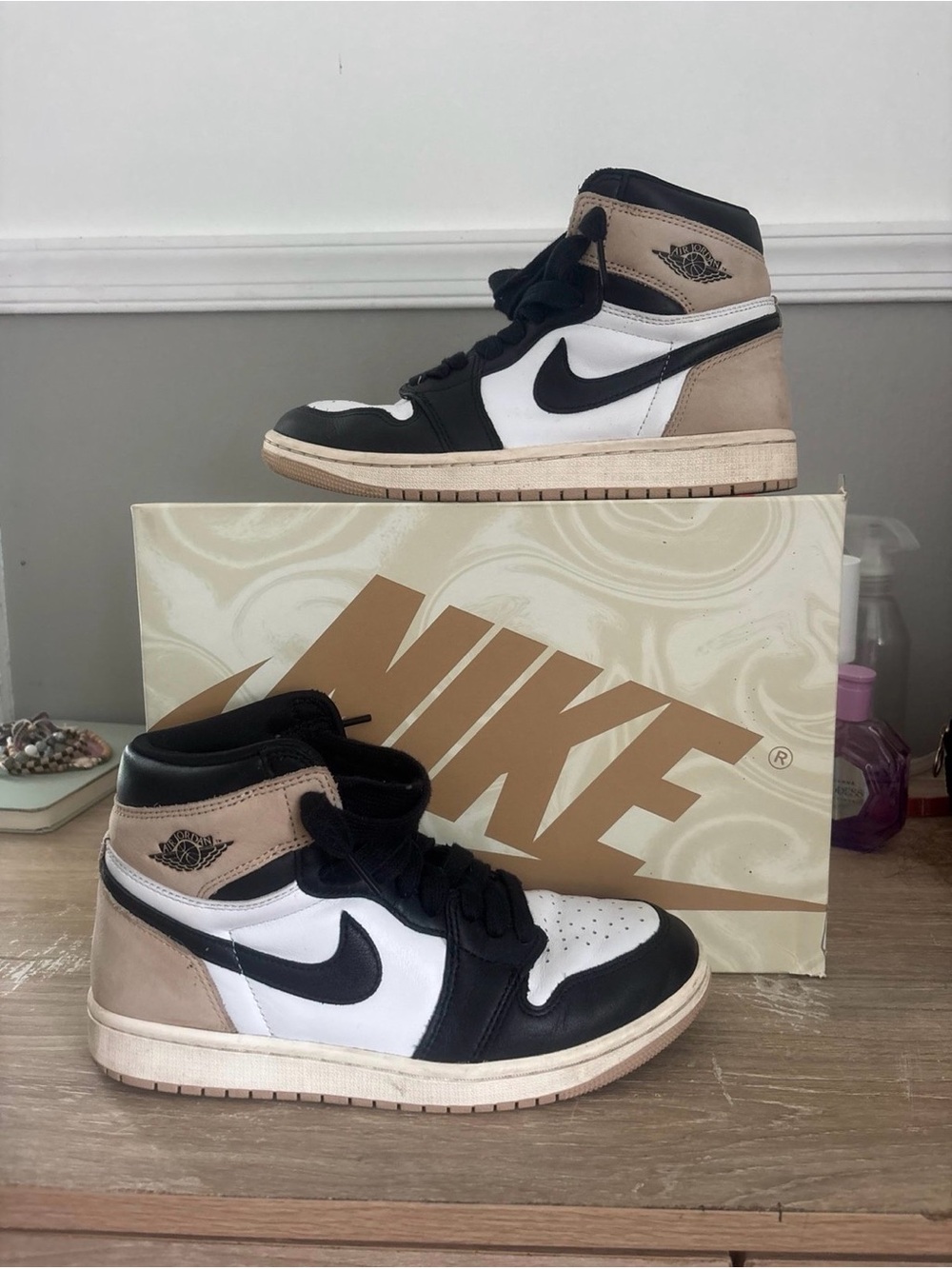 Nike Air Jordan 1 High Black White Tan